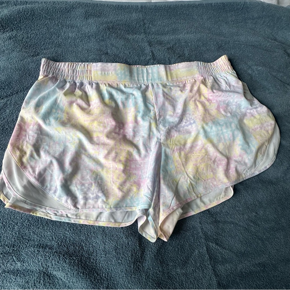 Joe Fresh Women's Pastel Tie-Dye Athletic Shorts - Plus Size 2X - NWT
